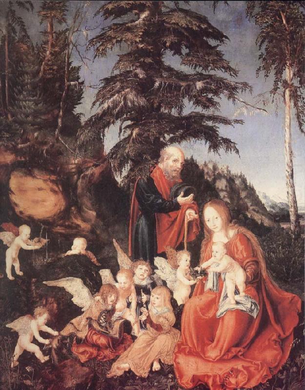 Rest on the fligt inth the Egypt, Lucas Cranach the Elder